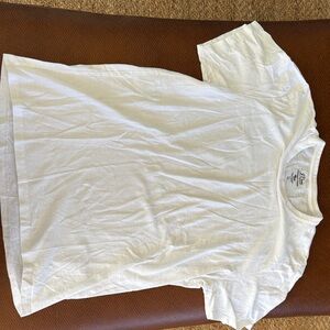 J. Crew White Short Sleeve Tee